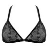 Paloma Casile Soutien-gorge Triangle En Tulle Brodé Avec Bijou Argent - Maaya -Lingerie Soldes soutien gorge triangle maaya 1