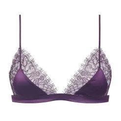 Lingerie Soldes -Lingerie Soldes soutien gorge triangle villa satine violet 2