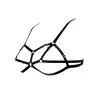 E.L.F. Zhou London Soutien-gorge Harnais D-Ring - Bondage Noir -Lingerie Soldes strap pro1 3