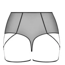 Maison Close String Taille Haute - L'Amoureuse - Dahlia Noir -Lingerie Soldes string haut l amoureuse dahlia 4