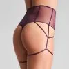 Maison Close String Taille Haute - L'Amoureuse - Orchidée Violette 2 Maison Close String Taille Haute - L'Amoureuse - Orchidée Violette -Lingerie Soldes string haut l amoureuse orchidee 1