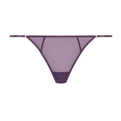 Maison Close Mini String - L'Amoureuse - Orchidée Violette -Lingerie Soldes string l amoureuse orchidee 2