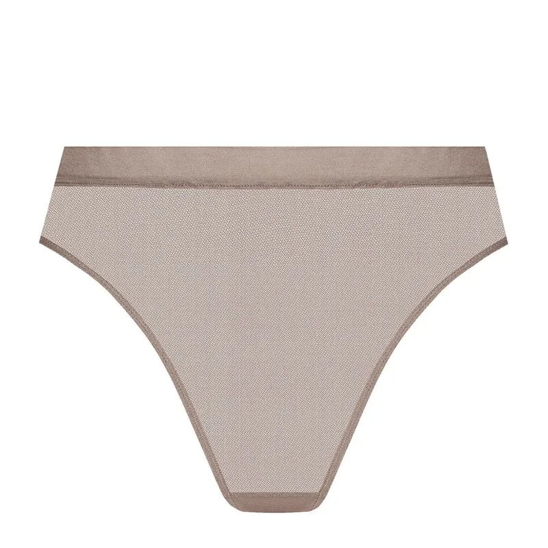Maison Close String Taille Haute - Corps à Corps - Taupe 4 Maison Close String Taille Haute - Corps à Corps - Taupe – Image 2