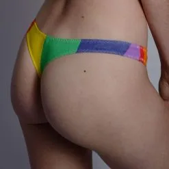 Dollhouse String En Coton Rainbow -Lingerie Soldes string rainbow 2