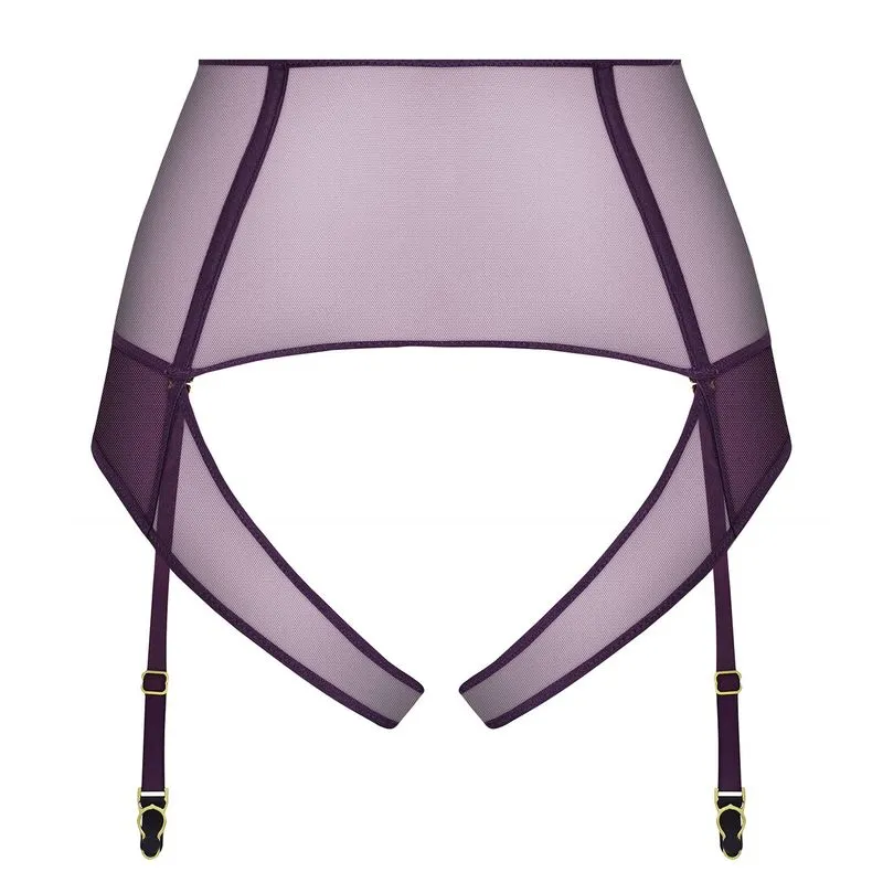 Maison Close Tanga Ouvert Porte-jarretelles - L'Amoureuse - Orchidée Violette 6 Maison Close Tanga Ouvert Porte-jarretelles - L'Amoureuse - Orchidée Violette – Image 4