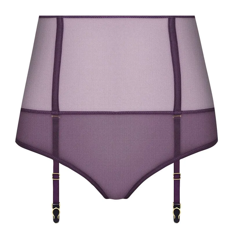 Maison Close Tanga Ouvert Porte-jarretelles - L'Amoureuse - Orchidée Violette 4 Maison Close Tanga Ouvert Porte-jarretelles - L'Amoureuse - Orchidée Violette – Image 2