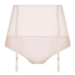 Maison Close Tanga Ouvert Porte-jarretelles - L'Amoureuse - Pivoine Rose -Lingerie Soldes tanga haut pj l amoureuse pivoine rose 2