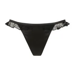 Atelier Amour Tanga En Satin Et Dentelle - Nuit à Broadway -Lingerie Soldes tanga nuit a broadway 2