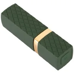 Mini Vibro Rouge-à-lèvres - Emerald Love -Lingerie Soldes vibro lipstick emerald gold 3