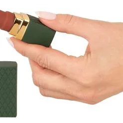 Mini Vibro Rouge-à-lèvres - Emerald Love -Lingerie Soldes vibro lipstick emerald gold 4