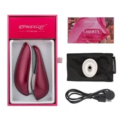 Womanizer Liberty - Rouge -Lingerie Soldes wmz liberty red packaging 4 png