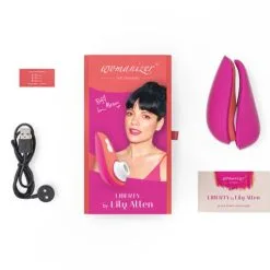 Womanizer Liberty - Lily Allen 22 Womanizer Liberty - Lily Allen -Lingerie Soldes wmz liberty lily allen packaging flatlay box transparent