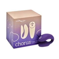 We-Vibe Vibromasseur Télécommandé Pour Couple Chorus - Violet -Lingerie Soldes wvi chorus purple packaging jpg 11