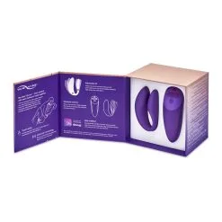 We-Vibe Vibromasseur Télécommandé Pour Couple Chorus - Violet -Lingerie Soldes wvi chorus purple packaging jpg 12