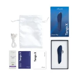 We-Vibe Galet Vibrant Tango X - Bleu Nuit -Lingerie Soldes wvi tangox blue pdp 06